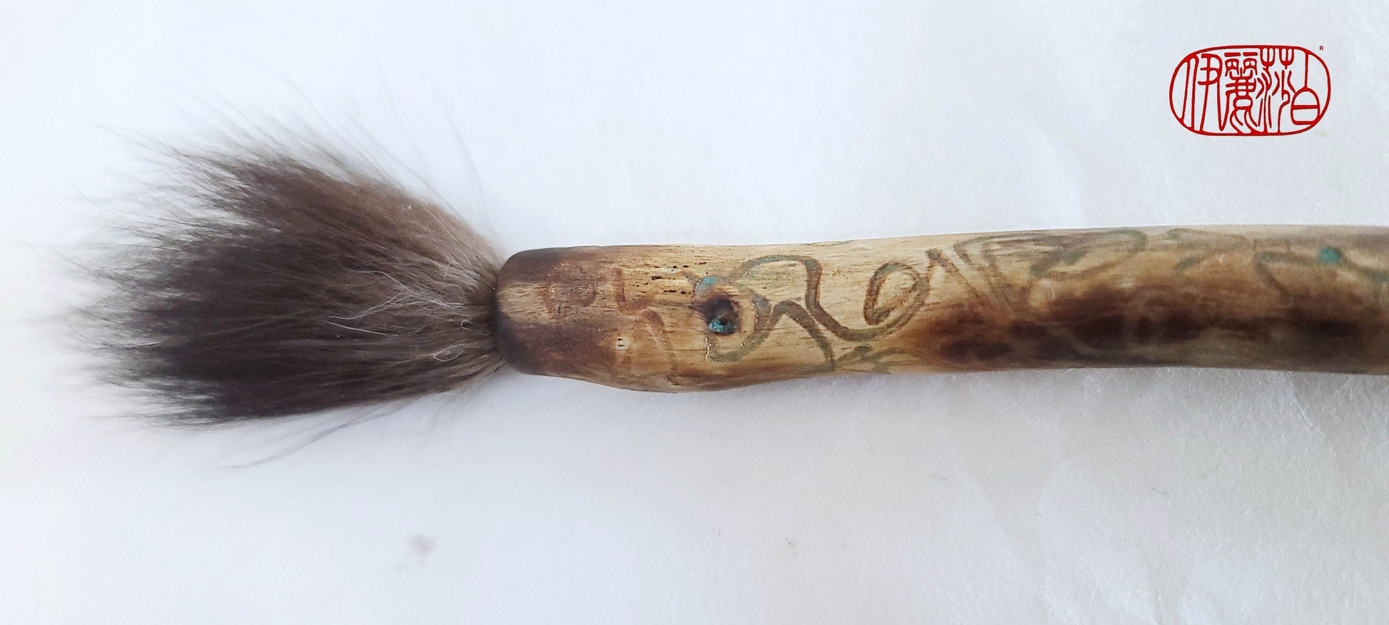 Fine Point Horsehair Brush with Hand-Burnished Driftwood Handle – Elizabeth  Schowachert Art