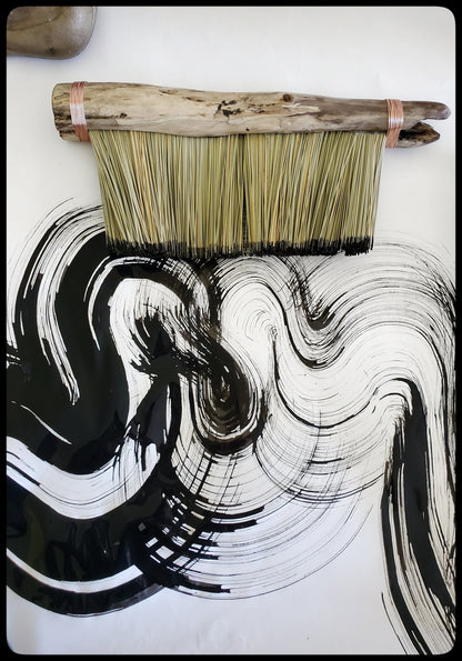 "Flat" Fiber Brush - 9" Wide Art Supplies Elizabeth Schowachert Art