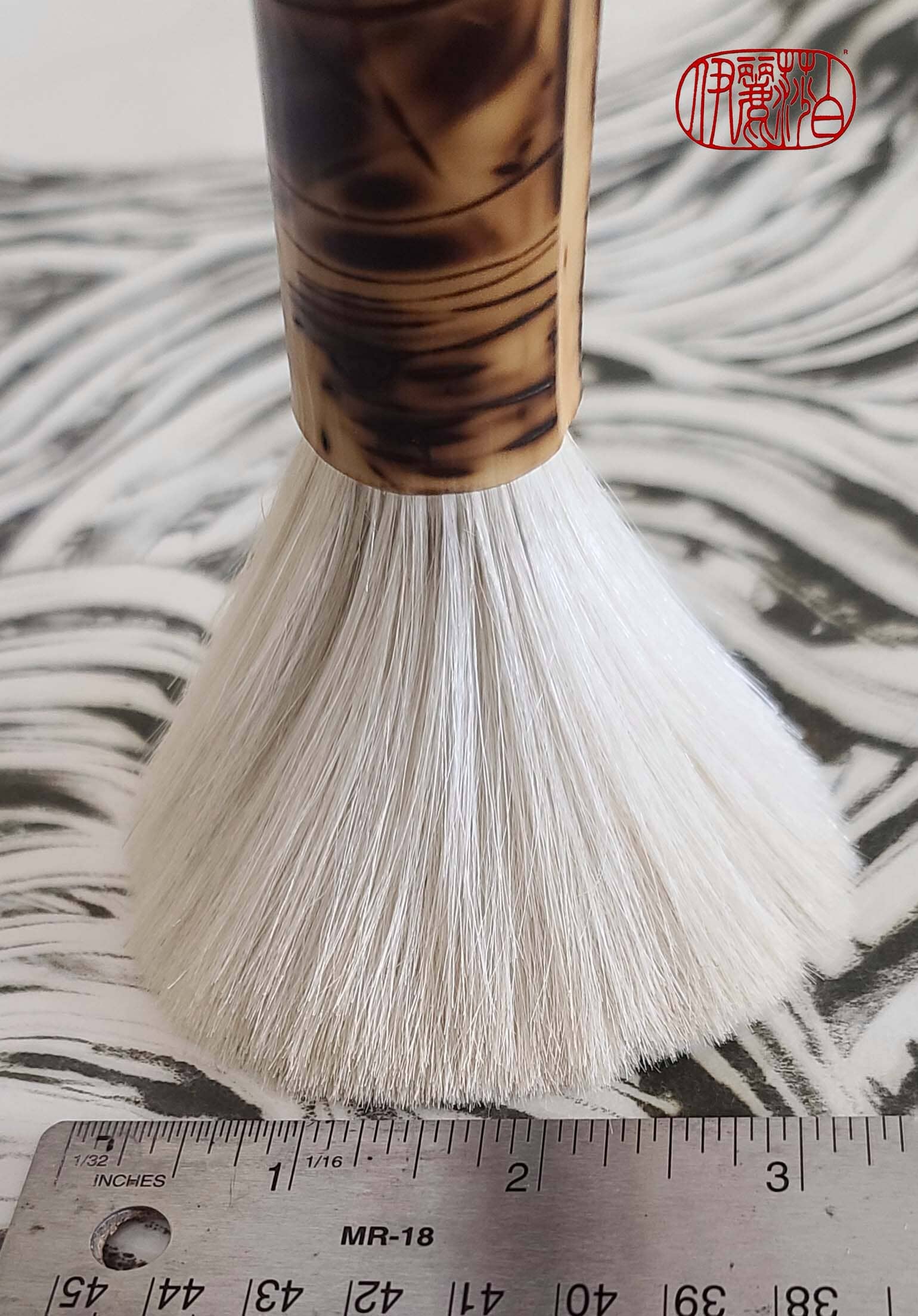 Goat Hair Mop Paintbrush with Bamboo Handle Painter's Brush Elizabeth Schowachert Art