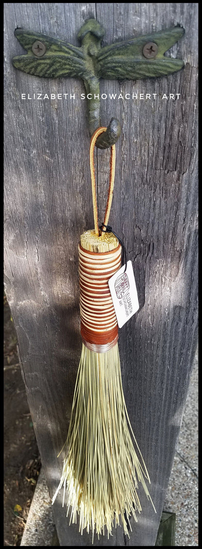 Handmade African Broom Fiber (18 Inches Long Total) Paint Brush - Elizabeth Schowachert Art