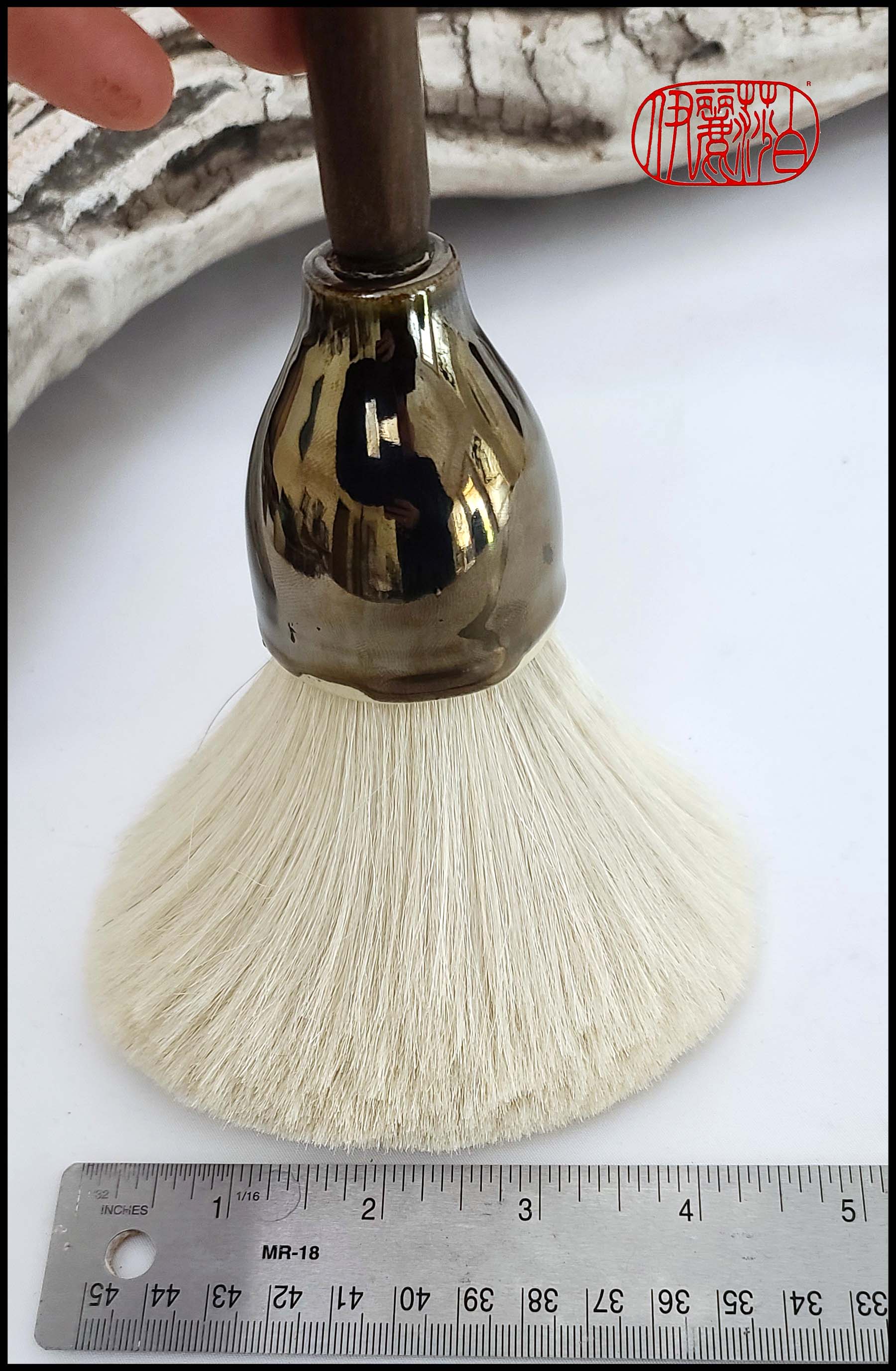 Horsehair Sumi-e Paintbrushes with Ceramic Ferrules MSB #1, #2 & #3 Art Supplies Elizabeth Schowachert Art