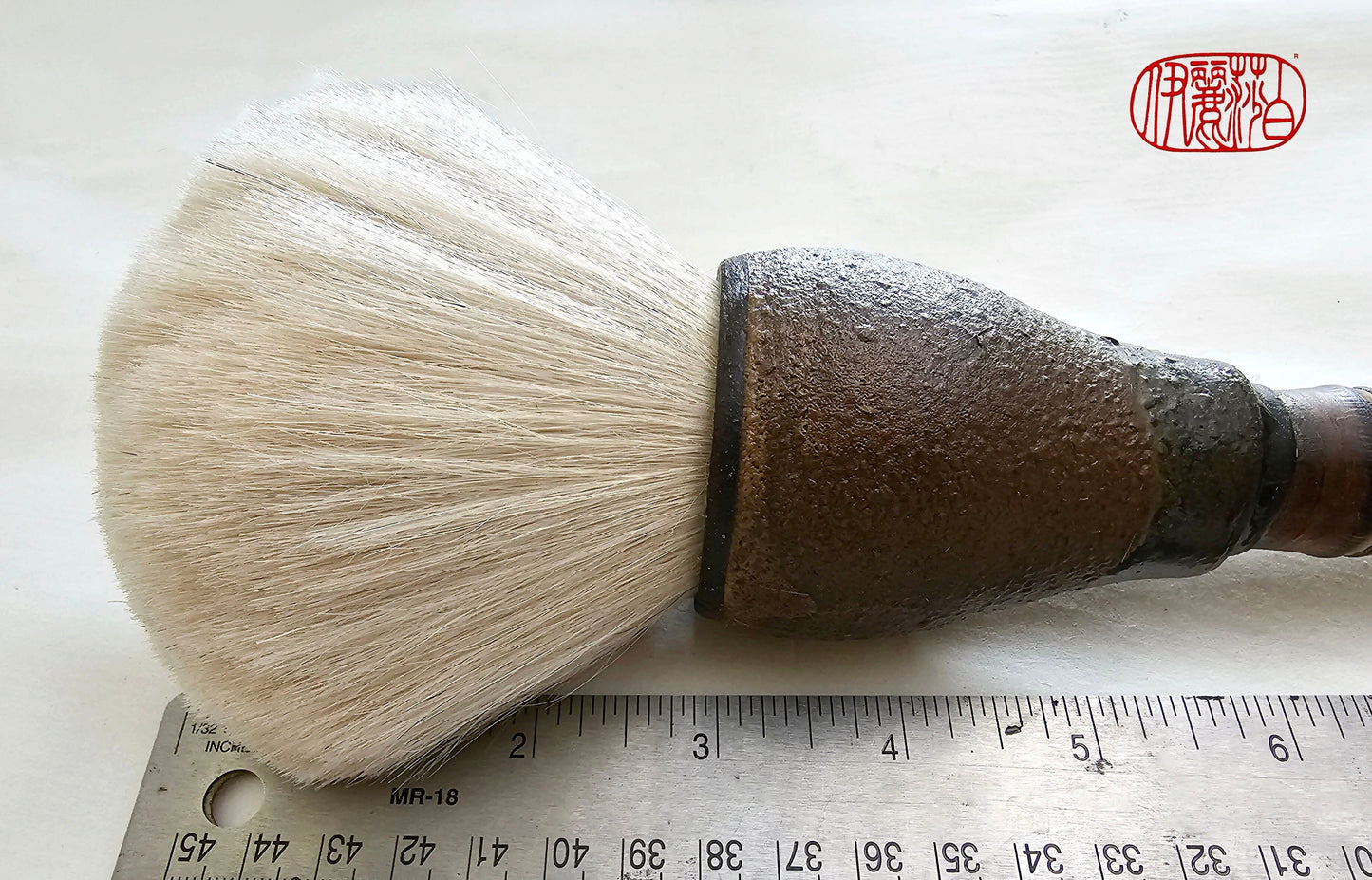 Large Goat Hair Mop Paintbrush with Bamboo Handle Painter's Brush Elizabeth Schowachert Art