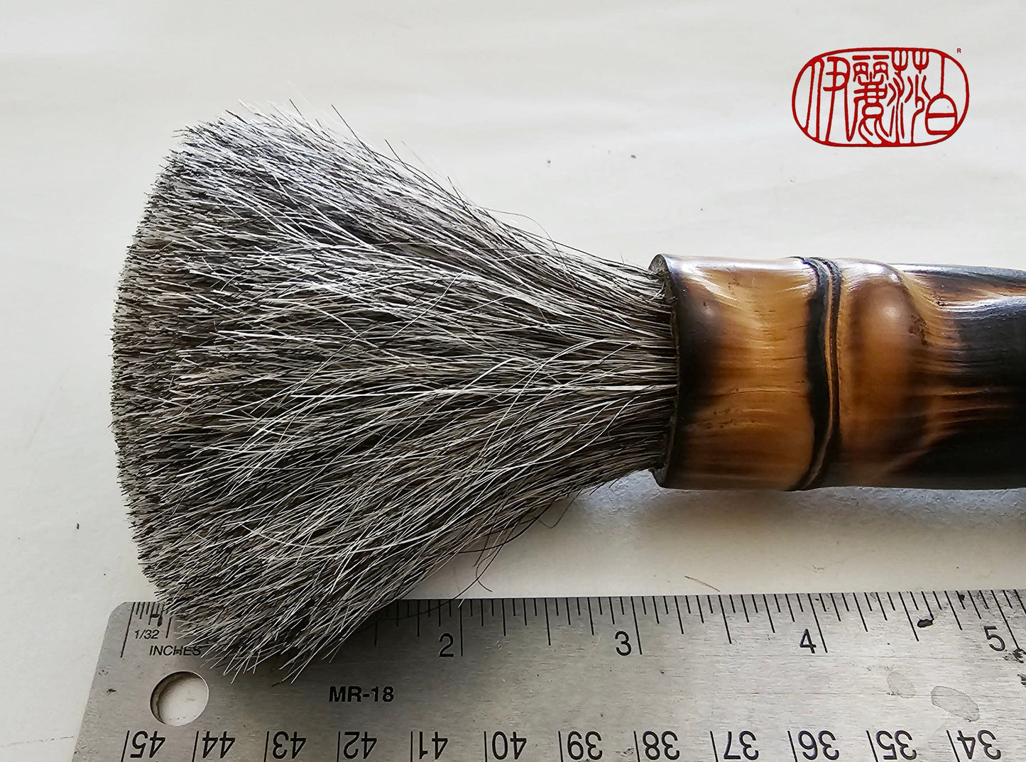 Large Horsehair Mop Paintbrush with Bamboo Handle Painter's Brush Elizabeth Schowachert Art