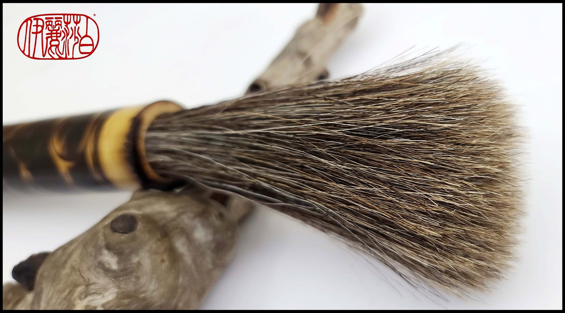 Mixed Horsehair Paint Brush with Bamboo Handle Art Supplies Elizabeth Schowachert Art