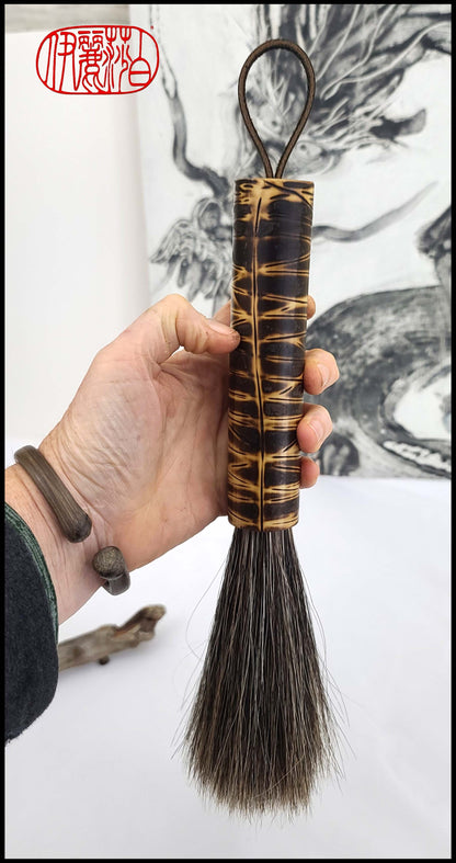 Mixed Horsehair Paint Brush with Bamboo Handle MH #101 Art Supplies Elizabeth Schowachert Art