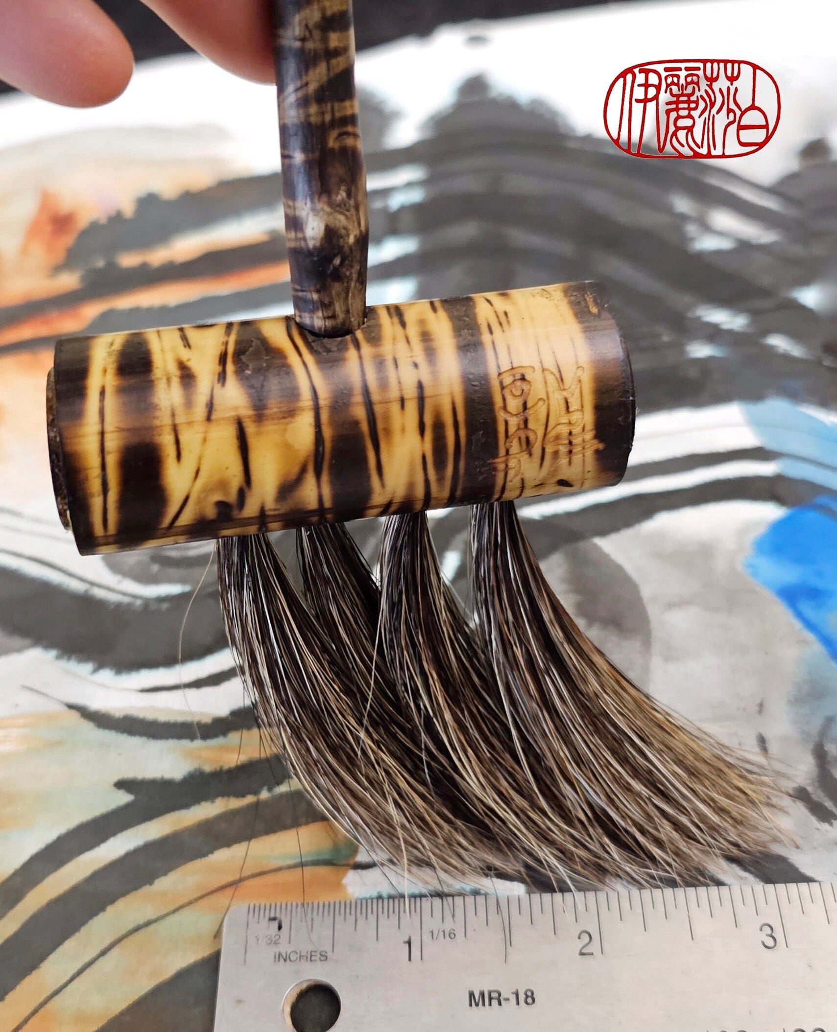 Multi-Bristle Horsehair Brush Paint brush Elizabeth Schowachert Art