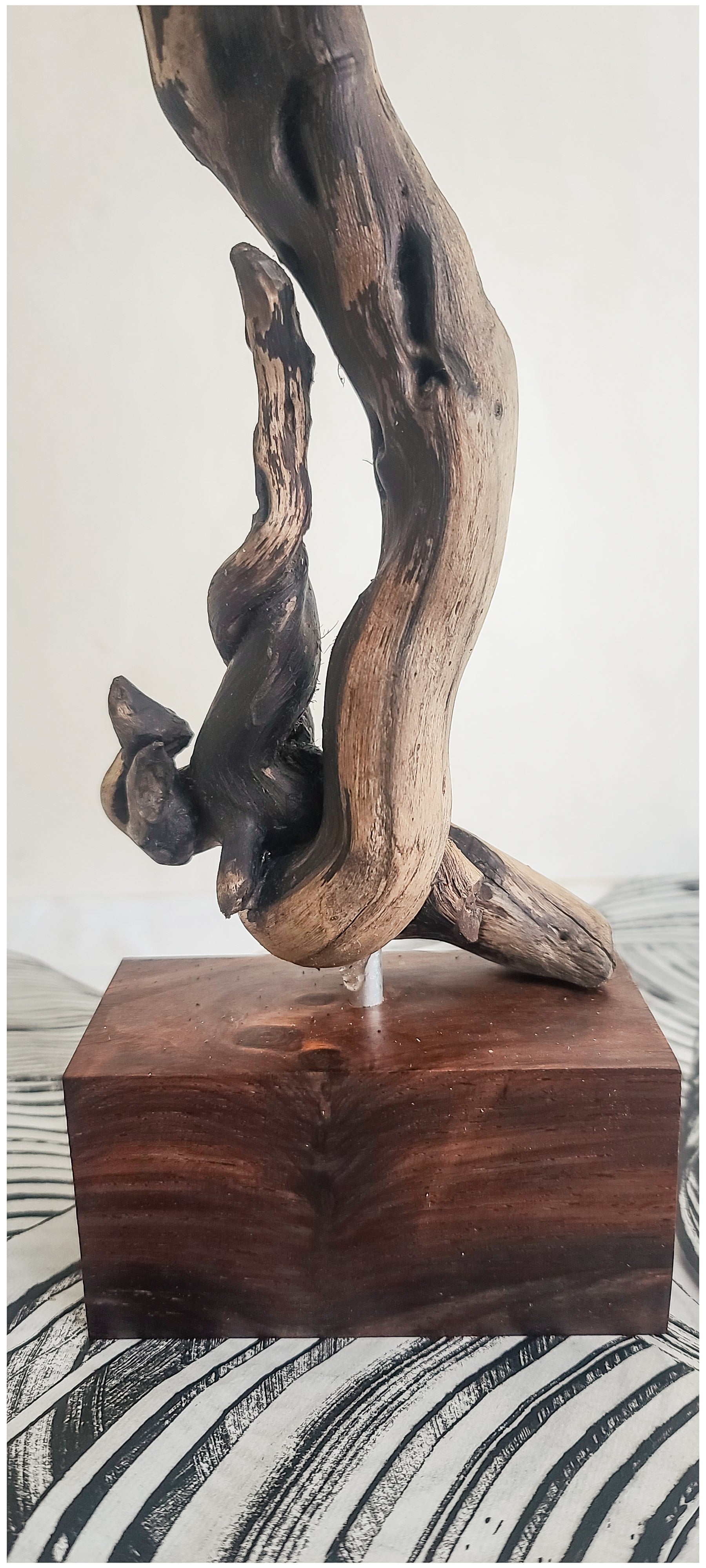 Natural Driftwood Art Piece, Wood online sculpture, Driftwood centerpiece Driftwood sculpture .