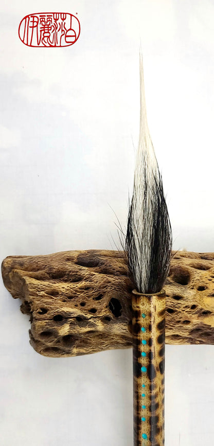 Natural Skunk Paintbrush With Bamboo Handle Paintbrush Elizabeth Schowachert Art