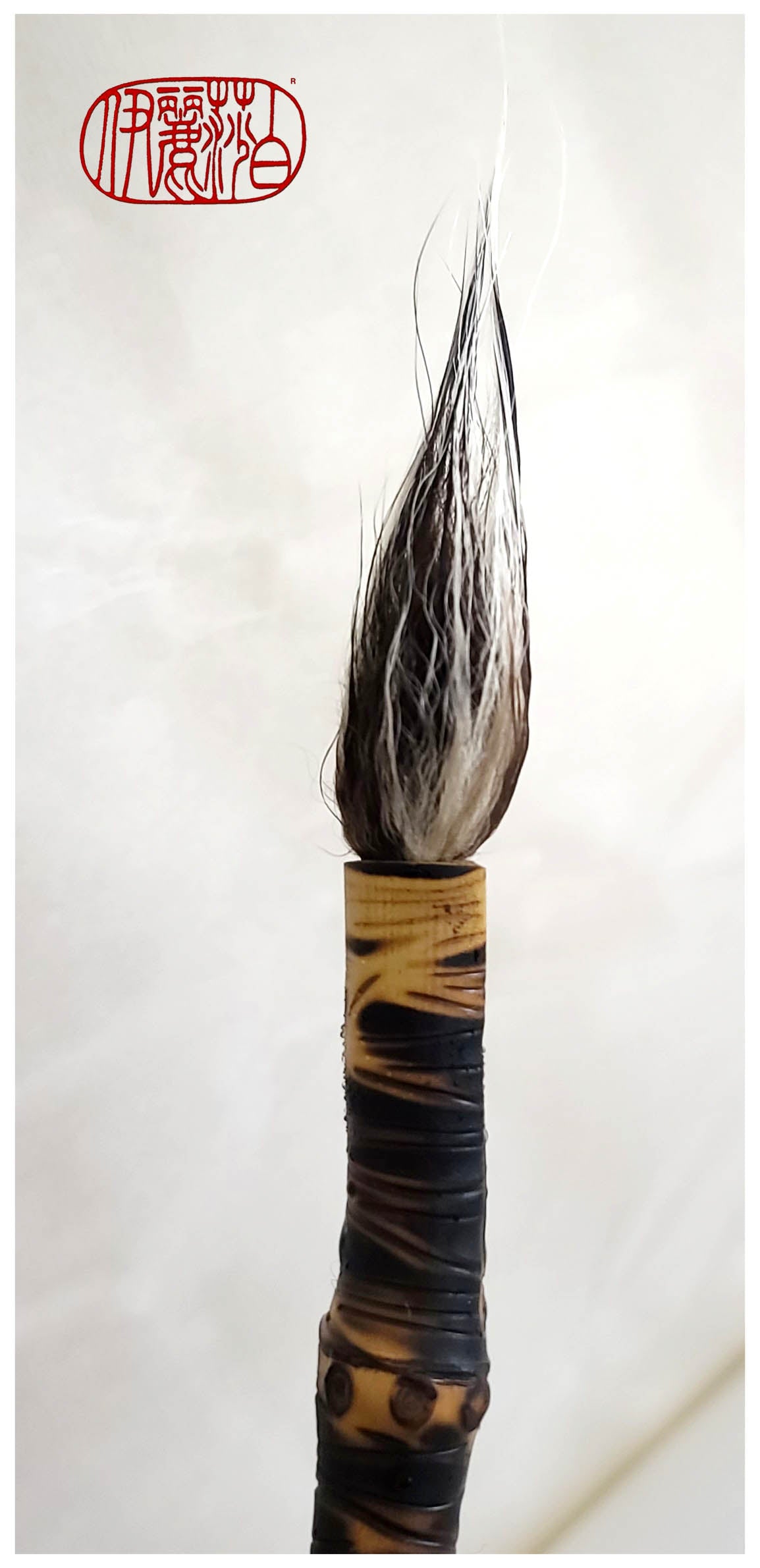 Natural Skunk Paintbrush With Bamboo Root Handle Art & Crafting Tools Elizabeth Schowachert Art