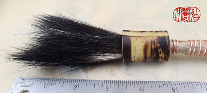 Natural Skunk Paintbrush With Driftwood Handle SB310 Paintbrush Elizabeth Schowachert Art