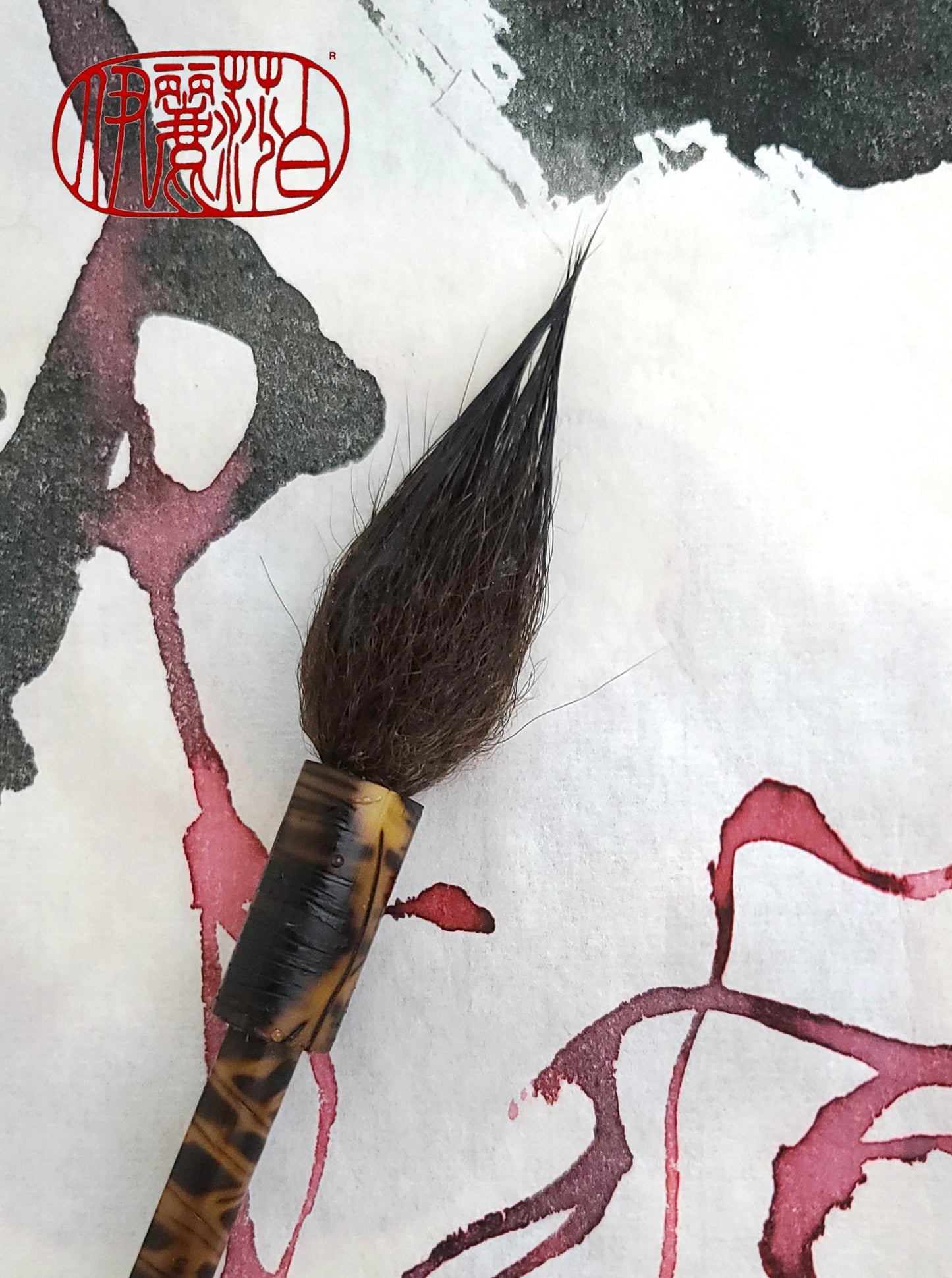 Natural Skunk Paintbrushes With Bamboo Handles Art & Crafting Tools Elizabeth Schowachert Art