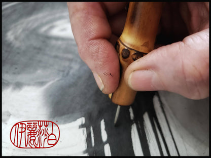 Needle Point Stylus with Bamboo Handle - Elizabeth Schowachert Art