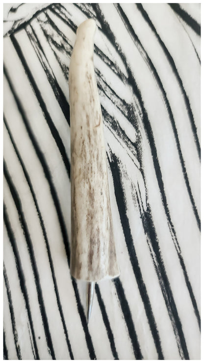 Needle Point Stylus with Deer Antler Handle Art Supplies Elizabeth Schowachert Art