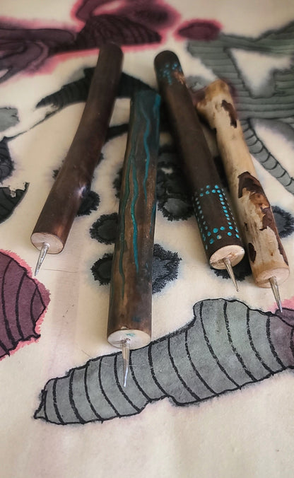 Needle Point Stylus with Driftwood Handles Art Supplies Elizabeth Schowachert Art