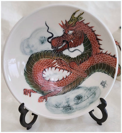 Porcelain Dragon Bowl Ceramic & Pottery Glazes Elizabeth Schowachert Art
