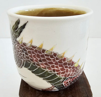 Red Dragon Porcelain Mug: Craftsmanship by Kim and Elizabeth Coffee Mug Elizabeth Schowachert Art