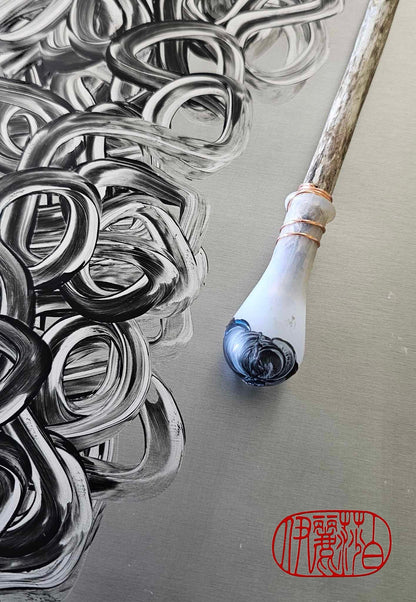 Silicone Fat Tip Drawing Pen Encaustic Monotype Silicone Paintbrush Elizabeth Schowachert Art