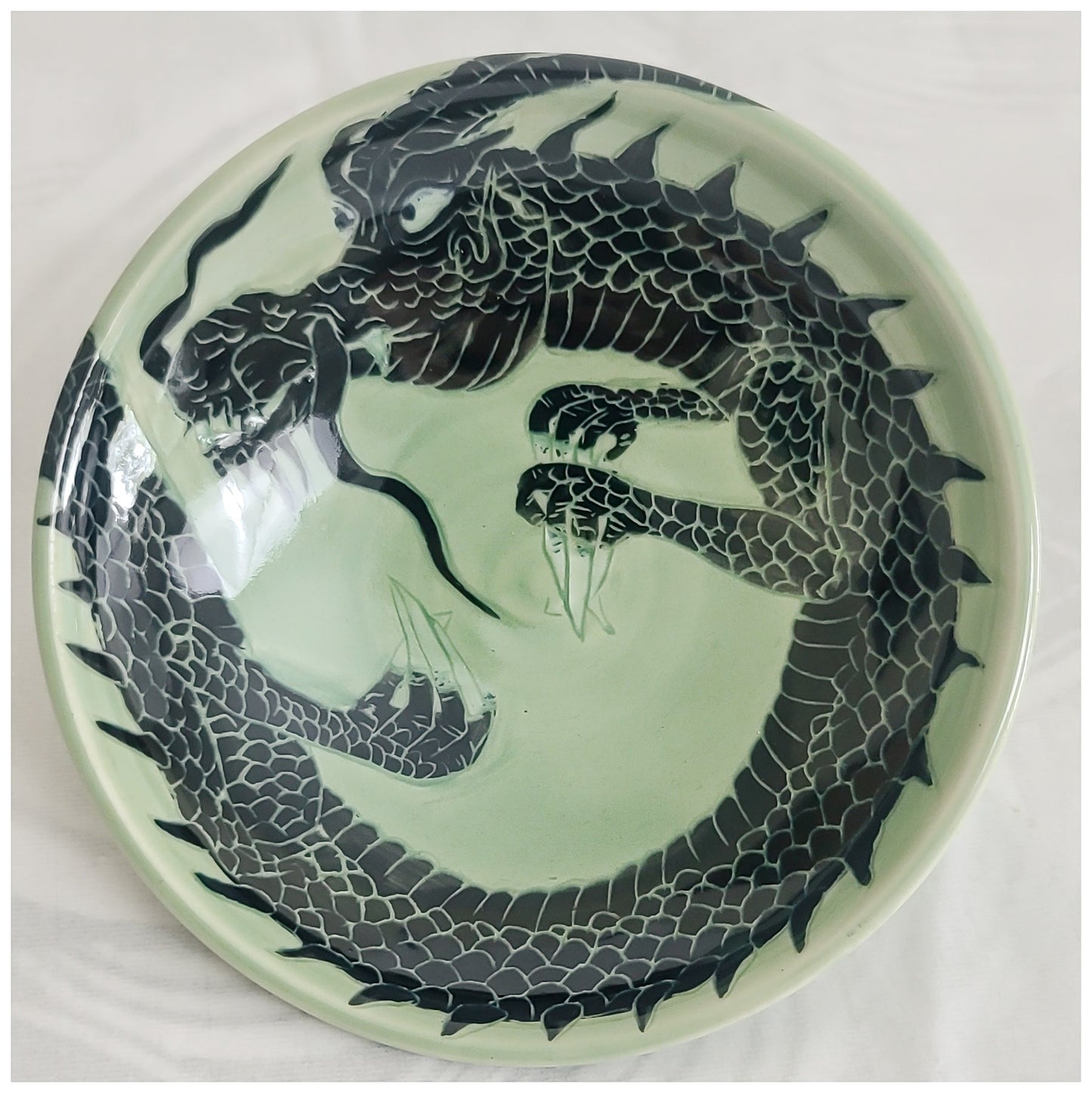 Smaller Stoneware Dragon Bowl B6 Ceramic & Pottery Glazes Elizabeth Schowachert Art