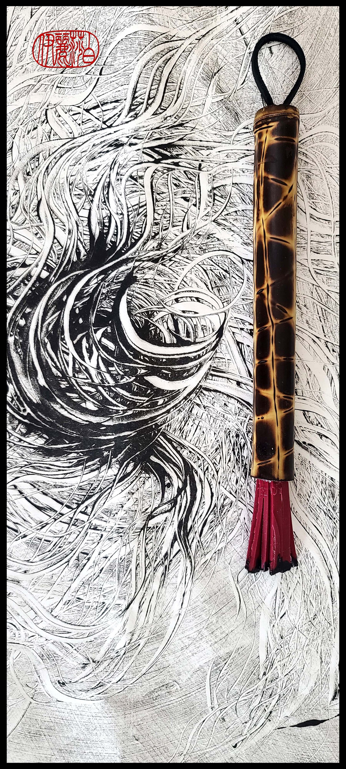 Stiff Silicone Paint Brush With Bamboo Handle #SB 121 Art Supplies Elizabeth Schowachert Art