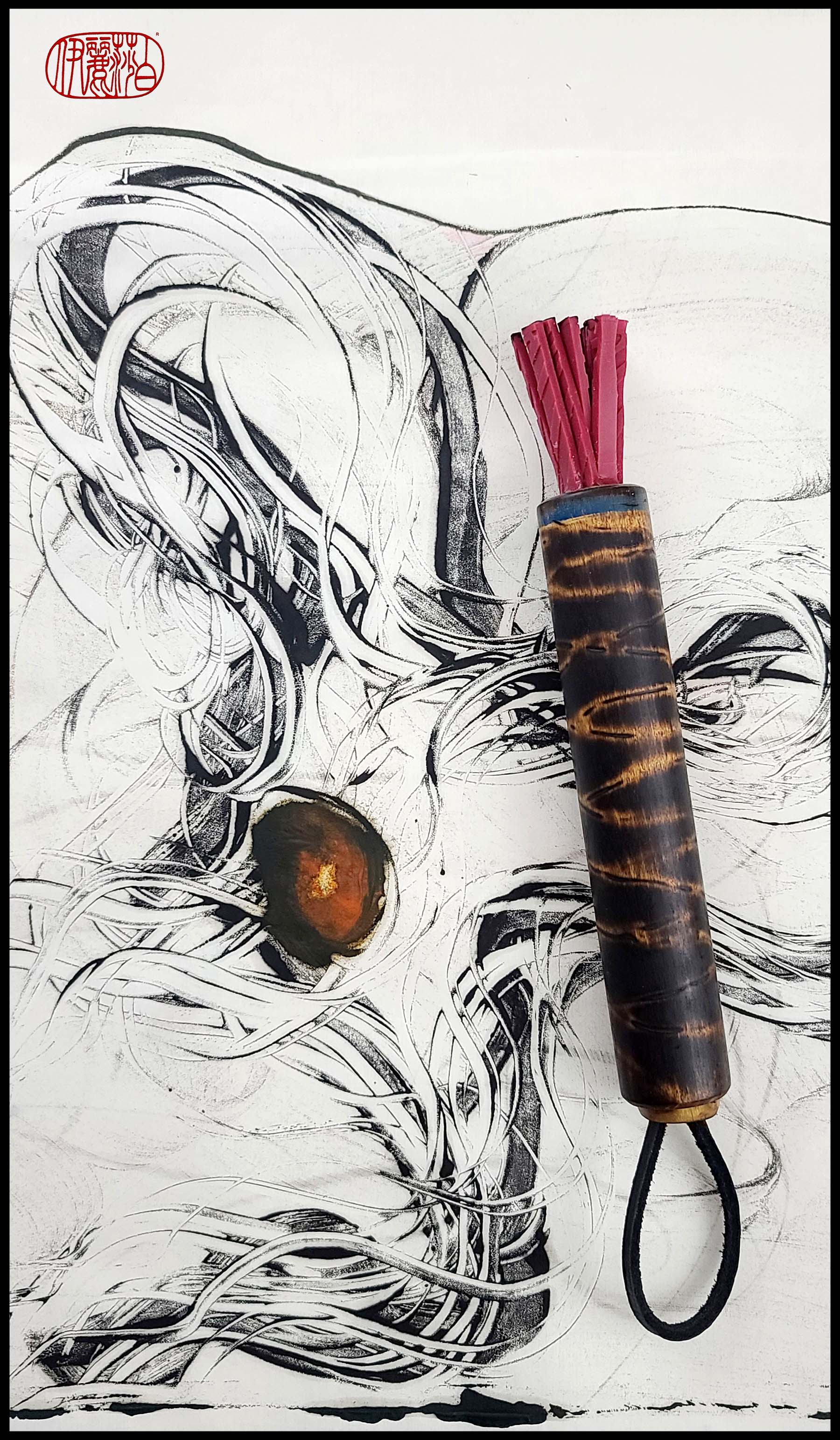 Still Silicone Paint Brush With Vintage Bobbin Handle #SB 112 Art Supplies Elizabeth Schowachert Art