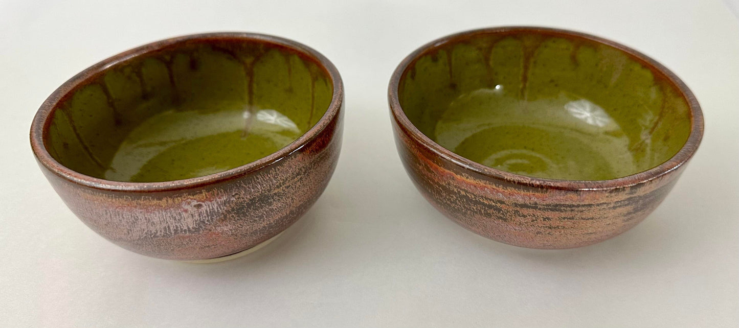 Stoneware 2-Piece Bowl Set Ceramic & Pottery Glazes Elizabeth Schowachert Art