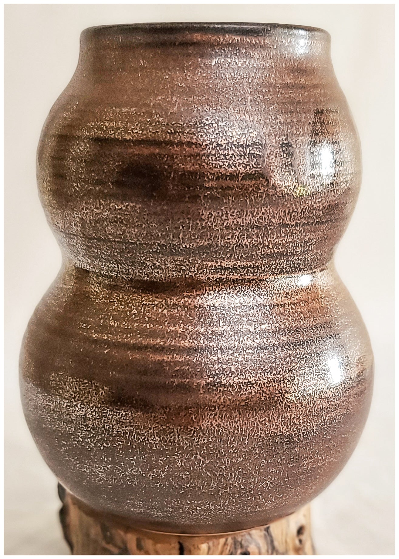Stoneware Copper Metallic Vase Ceramic & Pottery Glazes Elizabeth Schowachert Art