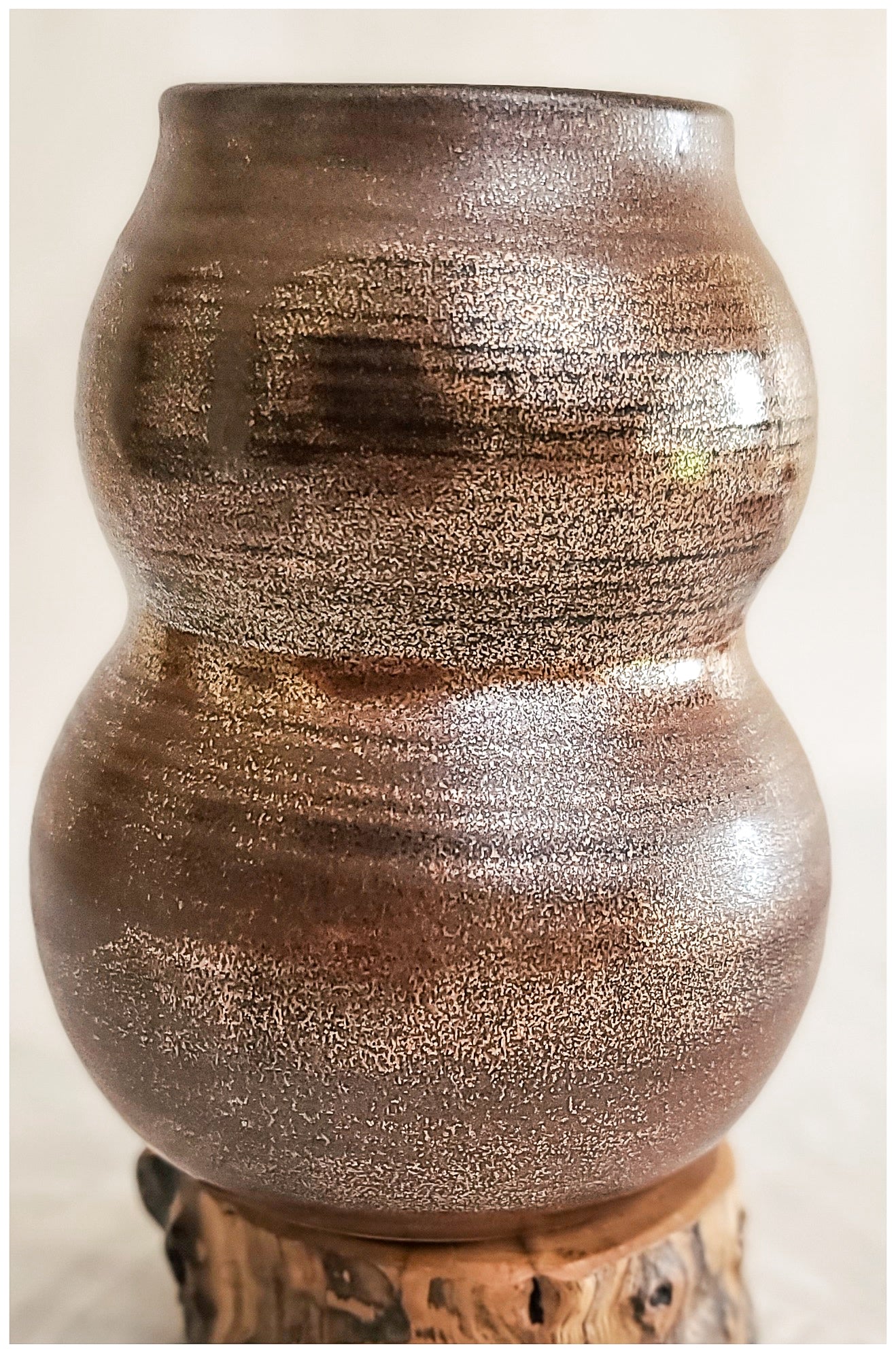 Stoneware Copper Metallic Vase Ceramic & Pottery Glazes Elizabeth Schowachert Art