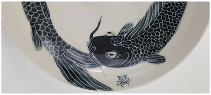 Stoneware Double Koi Bowl Ceramic & Pottery Glazes Elizabeth Schowachert Art