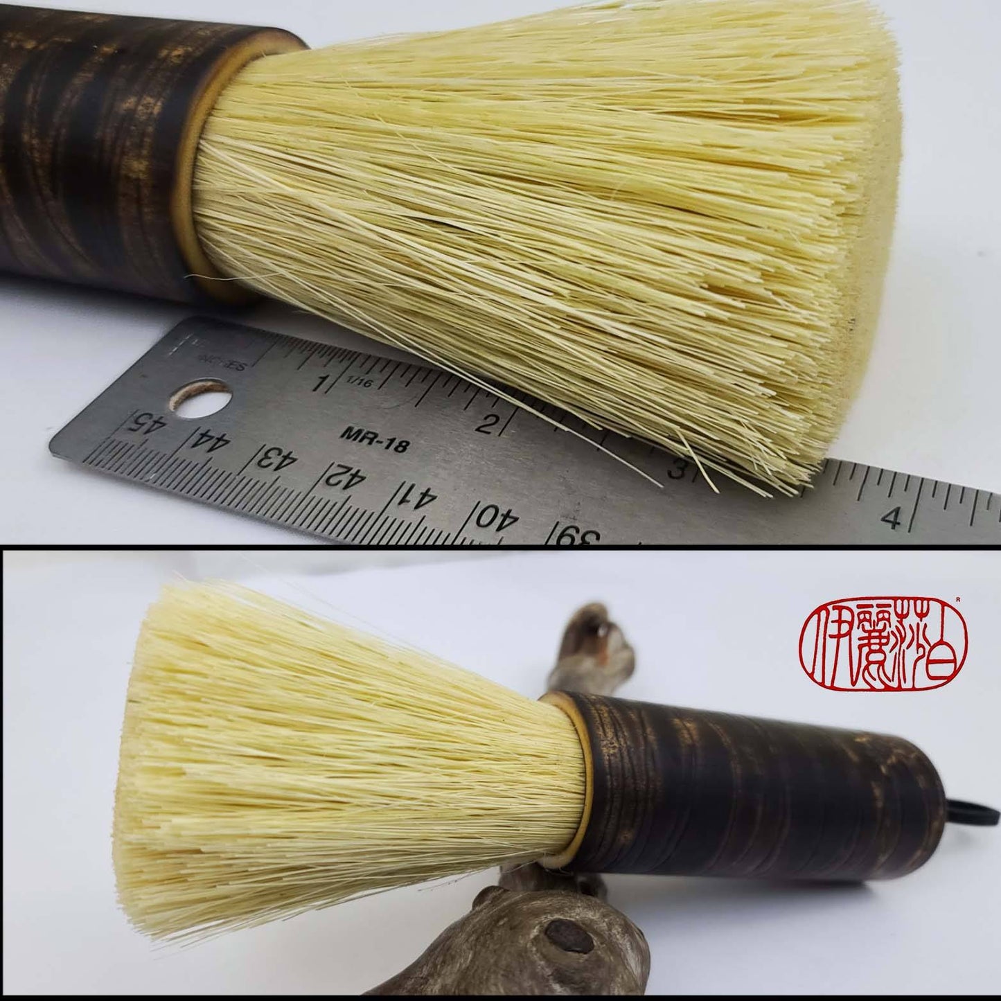 Tampico Fiber 3.5" Bristle Paintbrush with Bamboo Handle Art Supplies Elizabeth Schowachert Art