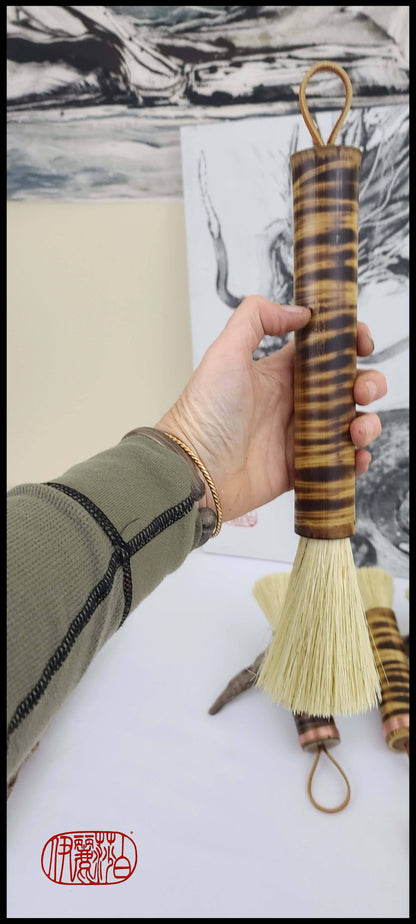 Tampico Fiber Paintbrush with Bamboo Handle Art Supplies Elizabeth Schowachert Art