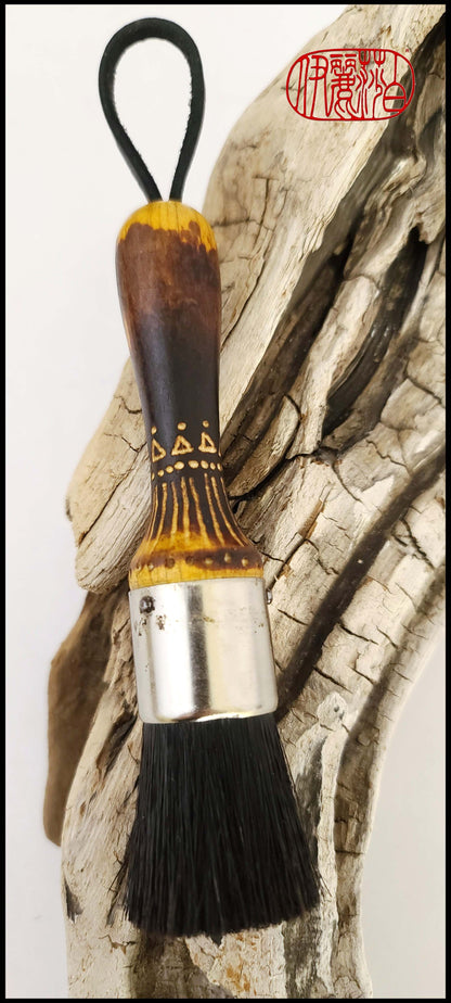 Vintage 5 inch 100% Pure Bristle Paint Brush Linzer Seminole CRAZY BIG  Steampunk