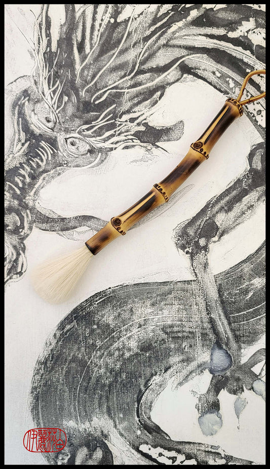 White Goat Hair Sumi-e Paint Brush #1 Art Supplies Elizabeth Schowachert Art