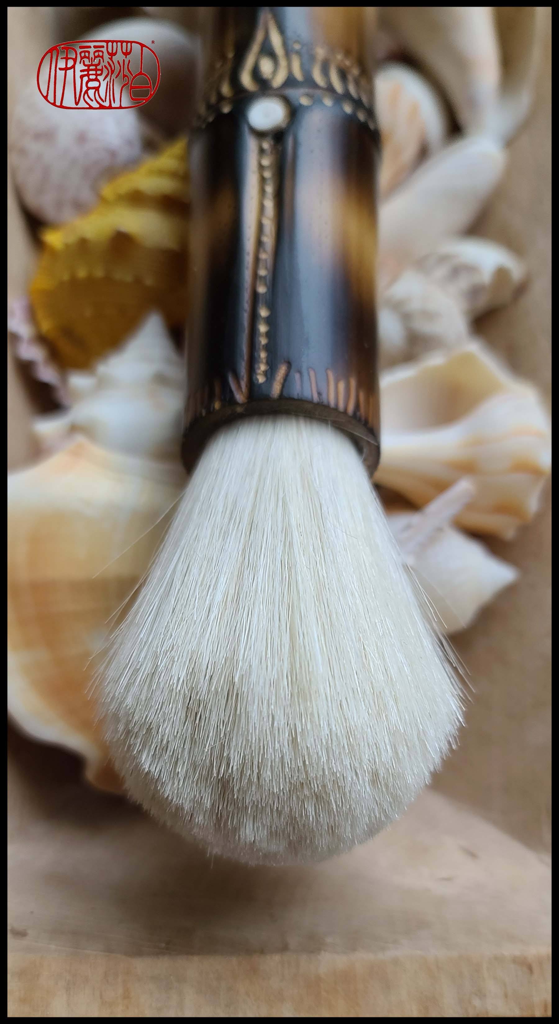 White Goat Hair Sumi-e Paint Brush Art Supplies Elizabeth Schowachert Art