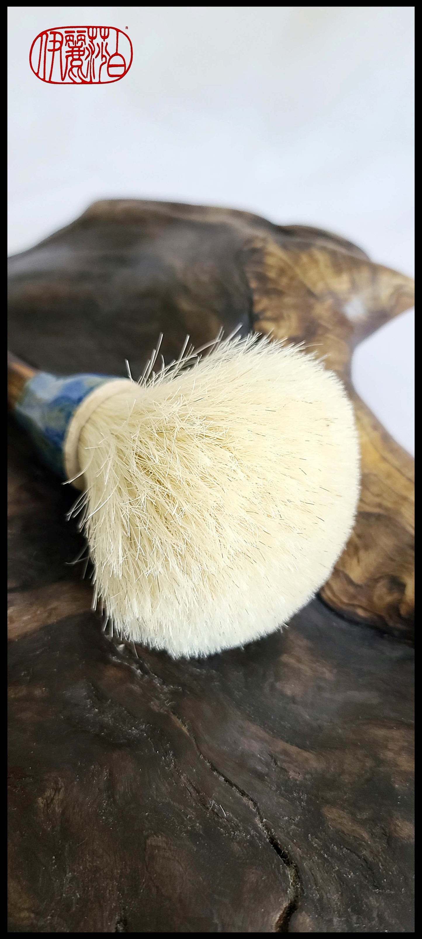 White Horsehair Mop Paint Brush with Bamboo Handle Art Supplies Elizabeth Schowachert Art