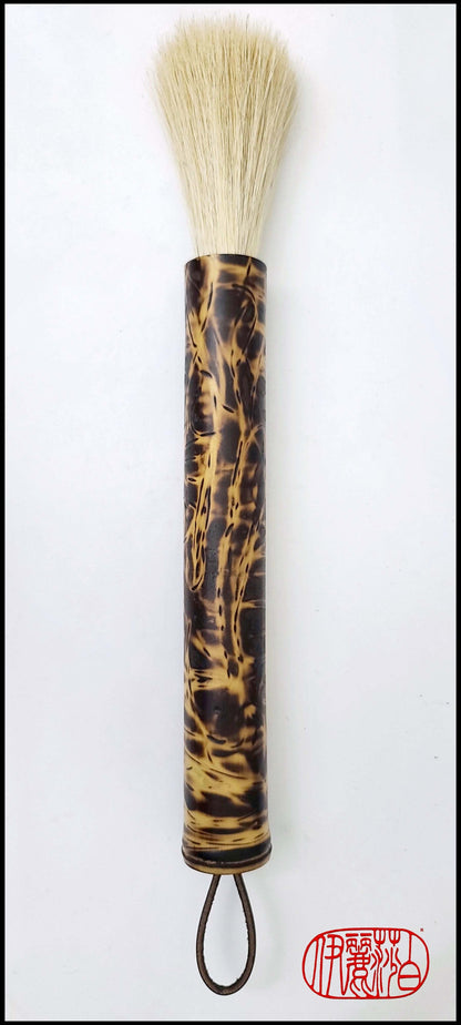 White Horsehair Paint Brush with Bamboo Handle Art Supplies Elizabeth Schowachert Art