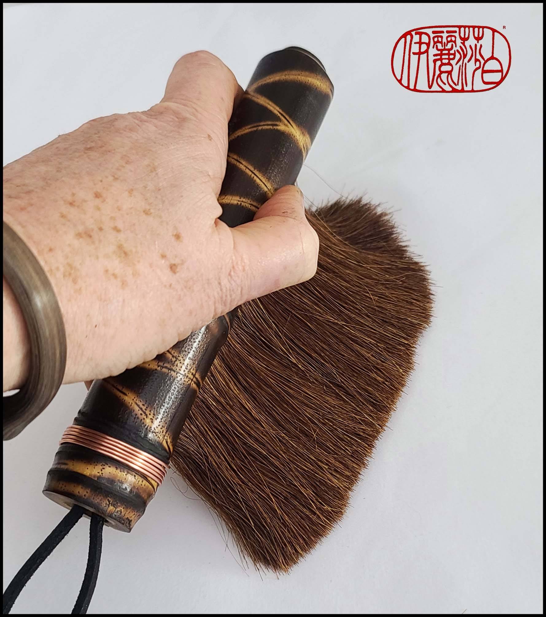 Large Horsehair Mop Paintbrush with Bamboo Handle – Elizabeth Schowachert  Art