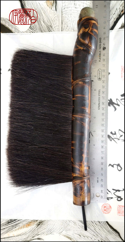 Wide Horsehair Paintbrush with Bamboo Handle WSB #102 Art Supplies Elizabeth Schowachert Art