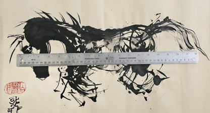 "Wild 6" Ink on Paper Original Artwork Fine Art ink painting Elizabeth Schowachert Art